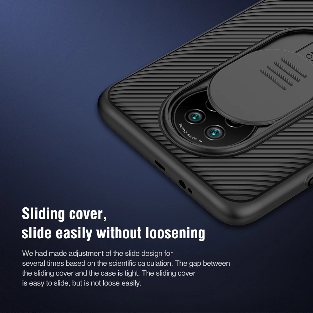 for Xiaomi POCO X3 NFC M3 Redmi Note 9T 9 Pro Max 9s K30 Ultra K40 Pro Plus Case Nillkin Slide Camera Lens Protect Privacy Cover