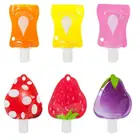 1 шт., Милая Мини-фруктовая портативная полимерная пустая бутылка для шампуня для путешествий, косметический крем, дорожные складные аксессуары, 6 стилей