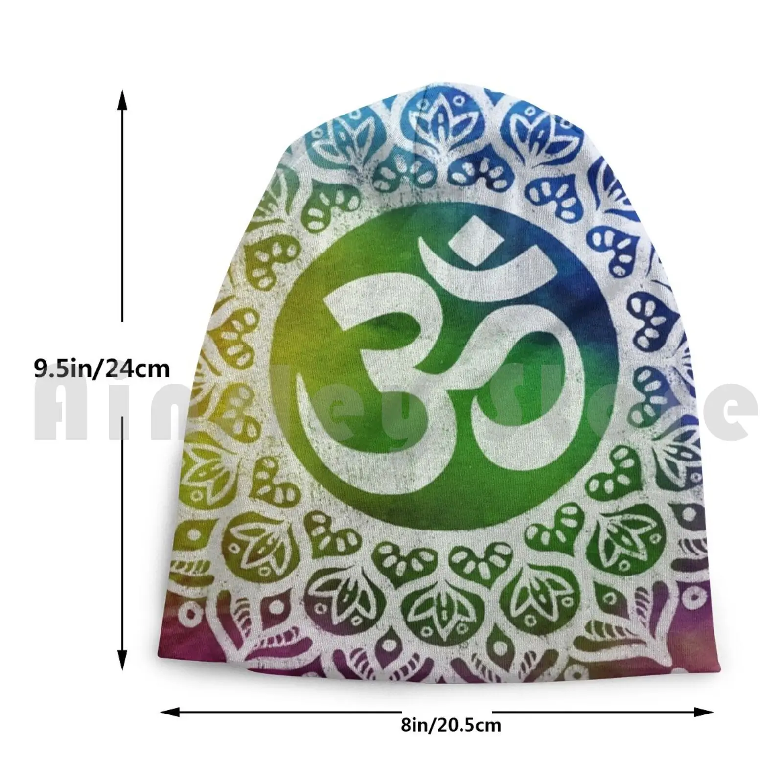 Шапочки Om Mandala вязаная шапка хип-хоп Мандала вдохновляющее вдохновение