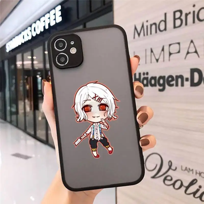 

anime JUUZOU SUZUYA Tokyo Ghouls Phone Cases Matte Transparent for iPhone 7 8 11 12 s mini pro X XS XR MAX Plus cover funda