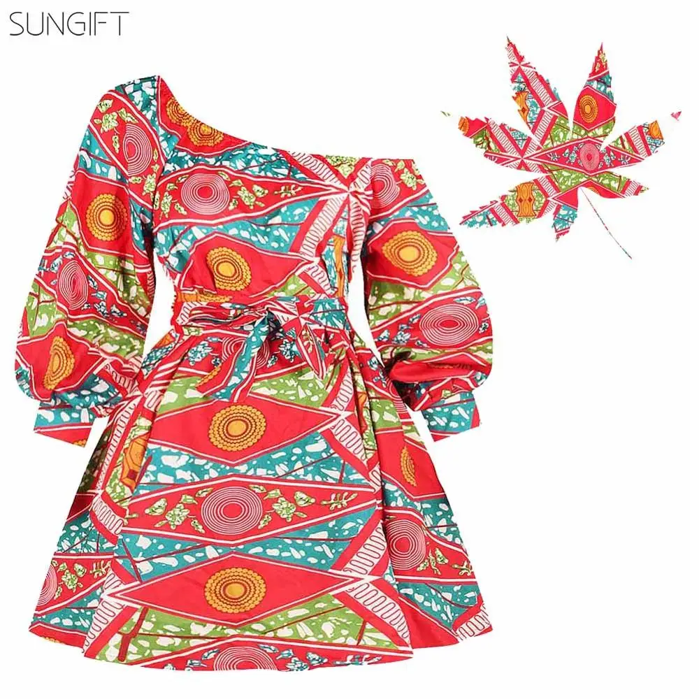 SUNGIFT Dashiki 2020 новые модные платья в африканском стиле для женщин летние