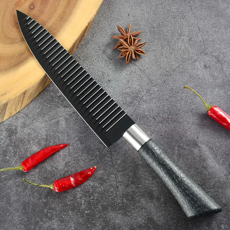 Волнистые ножны из нержавеющей стали набор инструментов для приготовления пищи 6