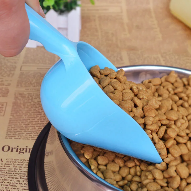 

High quality Useful Pet Puppy Dry Food Spoon Plastic Hand Shovel Pets Feed Measuring Scoop For Dog Cat Bird Seed TS2