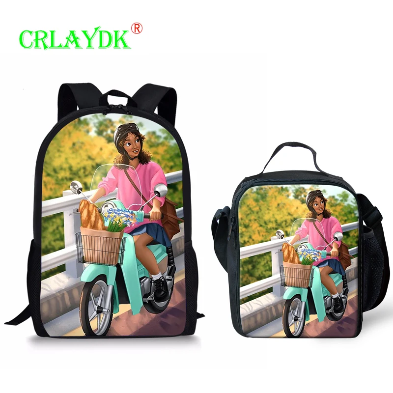 

CRLAYDK Backpack for Girls Kids Toddler with Insulated Lunch Box Students Children's Lightweight Satchel Set Adjustable Straps