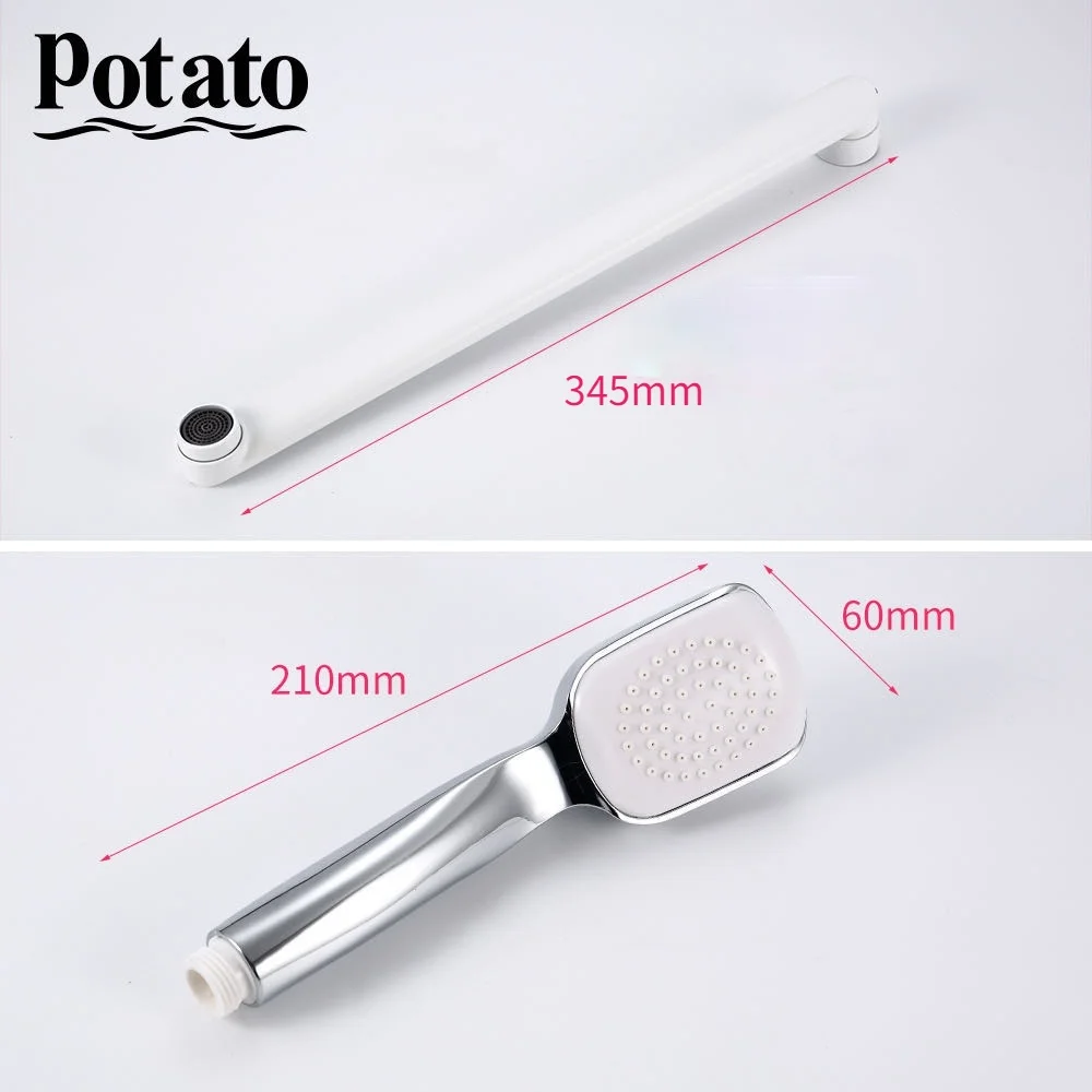 potato bathroom shower faucet single handle wall mounted hot and cold water with shower head p22270 free global shipping