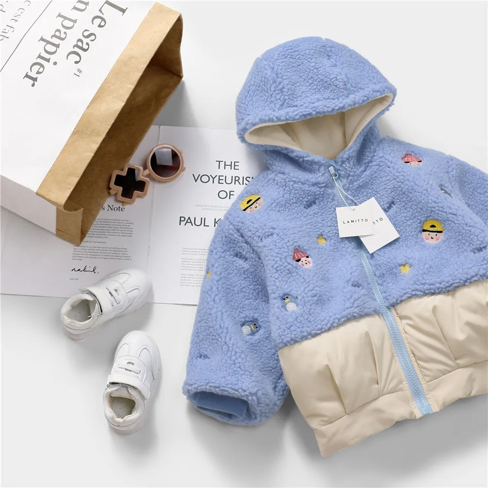 Tonytaobaby зимняя новая детская одежда для мальчиков и девочек милое стильное теплое