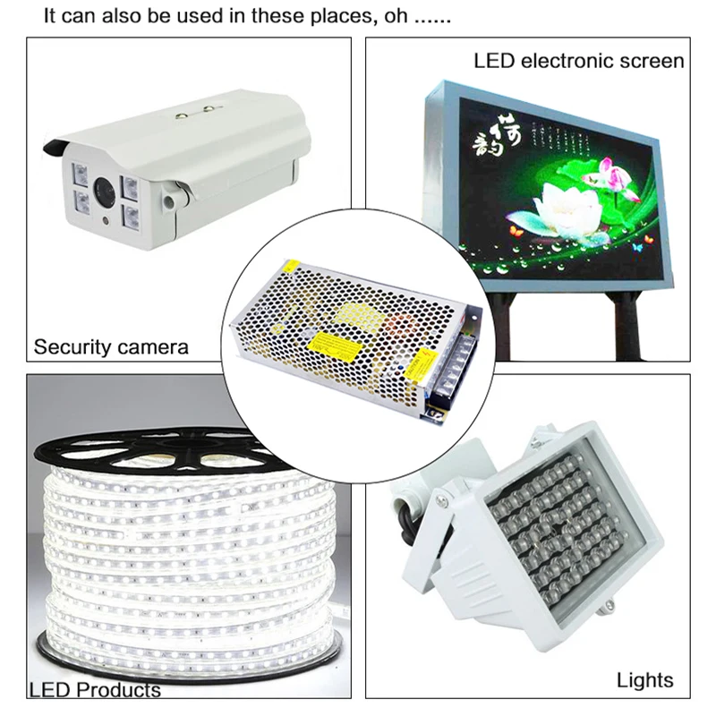 LED Power Supply 5V 20A AC 96V-240V Converter Adapter DC 5V20A 100W for Lighting Strip CCTV CE/FCC Cert | Обустройство дома