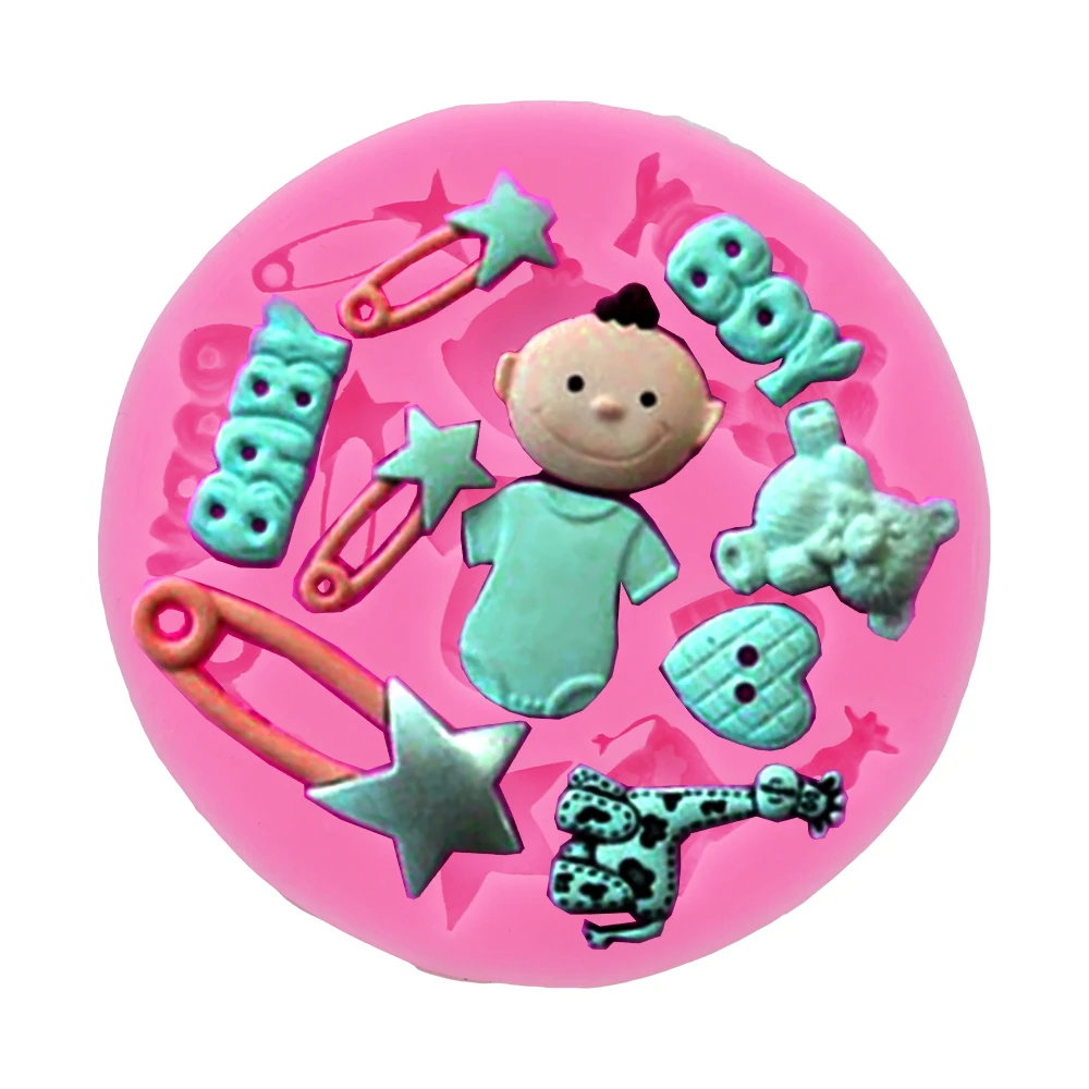 

Cake Decorating Tools Chocolate Soap Mold Silicone Mold Baby Theme Baby Carriage Baking Pan Kitchen DIY Tool Baking Tool