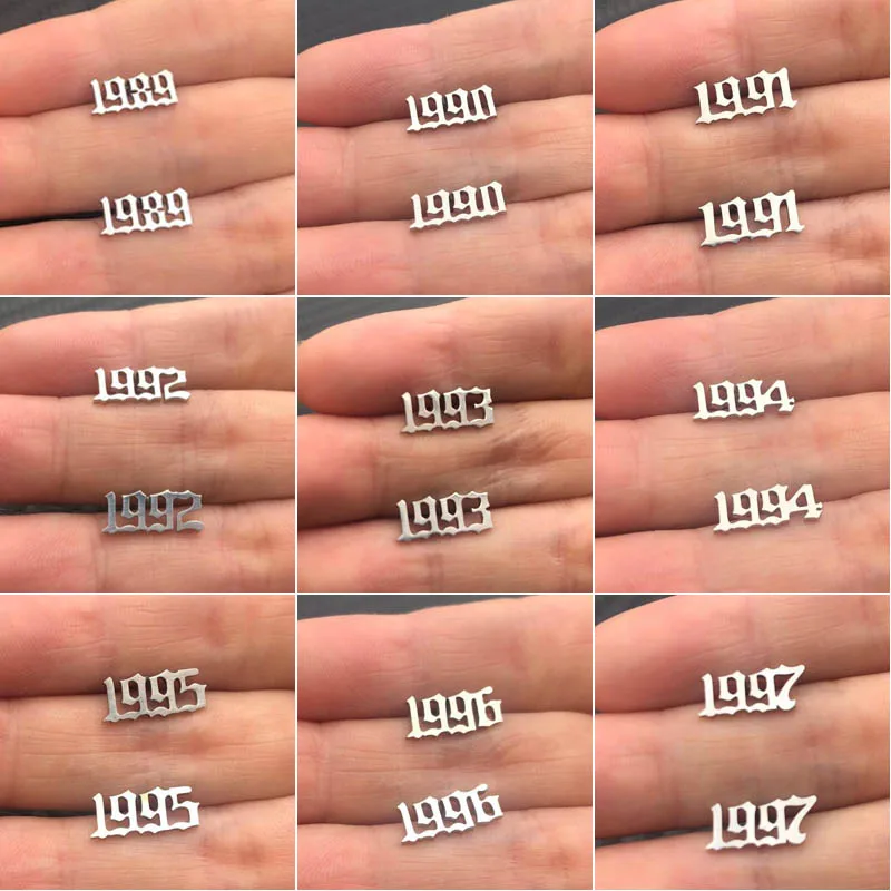 Индивидуальные ювелирные изделия SMJEL серьги с указанием даты и цифр года