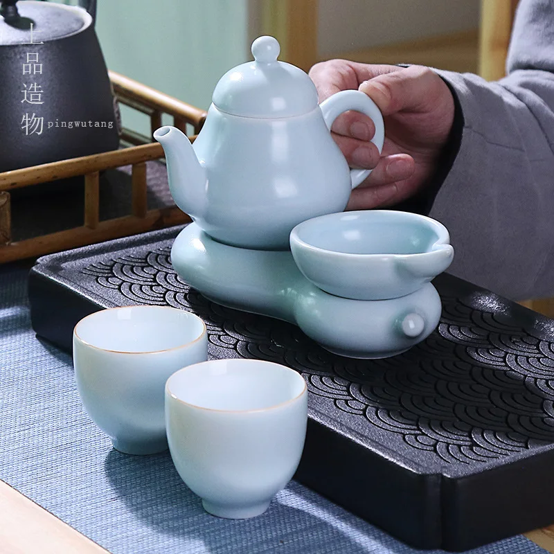 

White Creative Kitchen Kettle Afternoon Tea Teapot Ceramic Kettle Ceramic Puer Tea Pots Set Chinese Tetera Teaware BD50TP