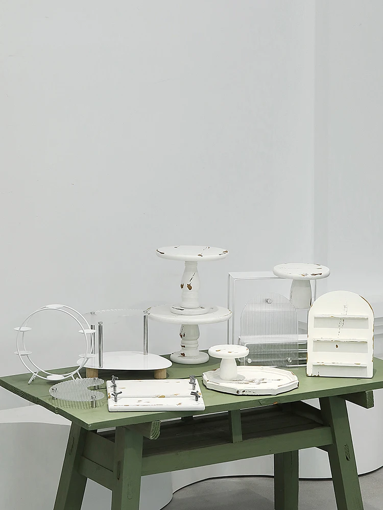 Винтажные деревянные подставки для тортов 1 шт. акриловые хранения кексов