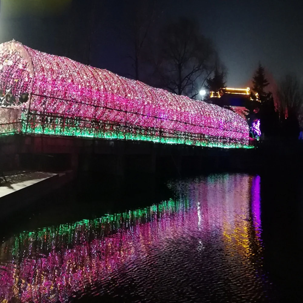 Гирлянда праздничные светодиодные Рождественские огни наружные 10 м гирлянды для