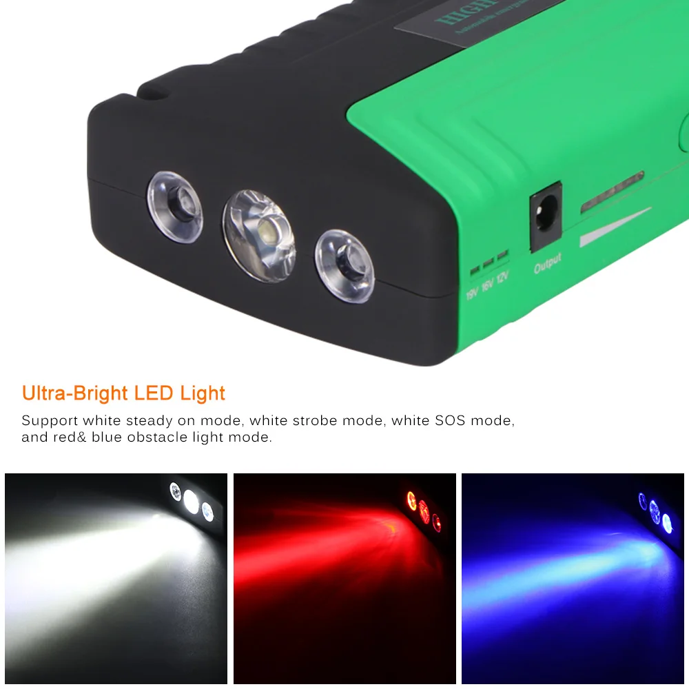 Emergency Car Jump Starter Portable Multiple Power Bank Charger Battery Booster Auto Starting Device | Автомобили и мотоциклы