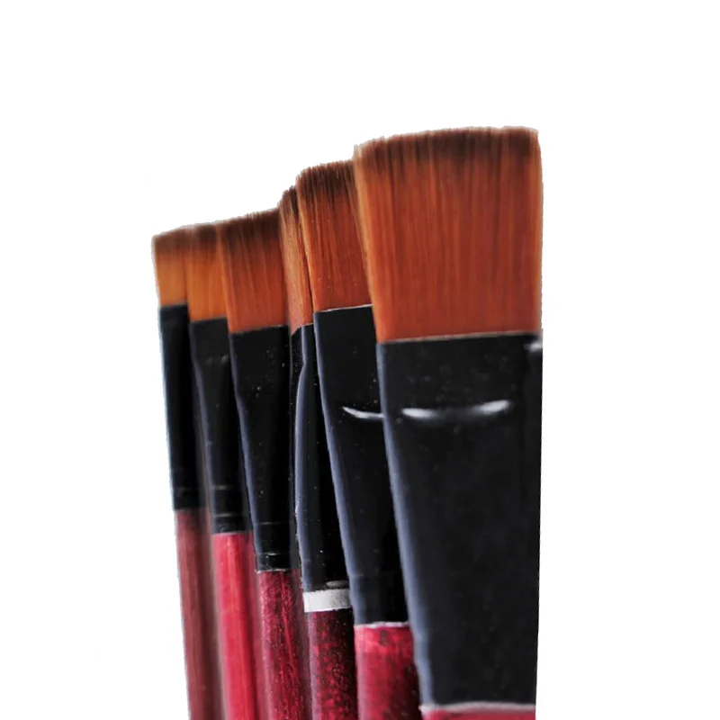 Художественные принадлежности для художников коричневые нейлоновые кисти