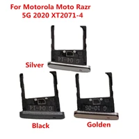 for motorola moto razr 5g 2020 xt2071 4 cell phone new original sim card holder sim tray slot reader