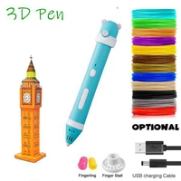 3d pen diy environmental protection 3d drawing pen 3d printing best for kids with pcl filament 1 75mm christmas birthy gift