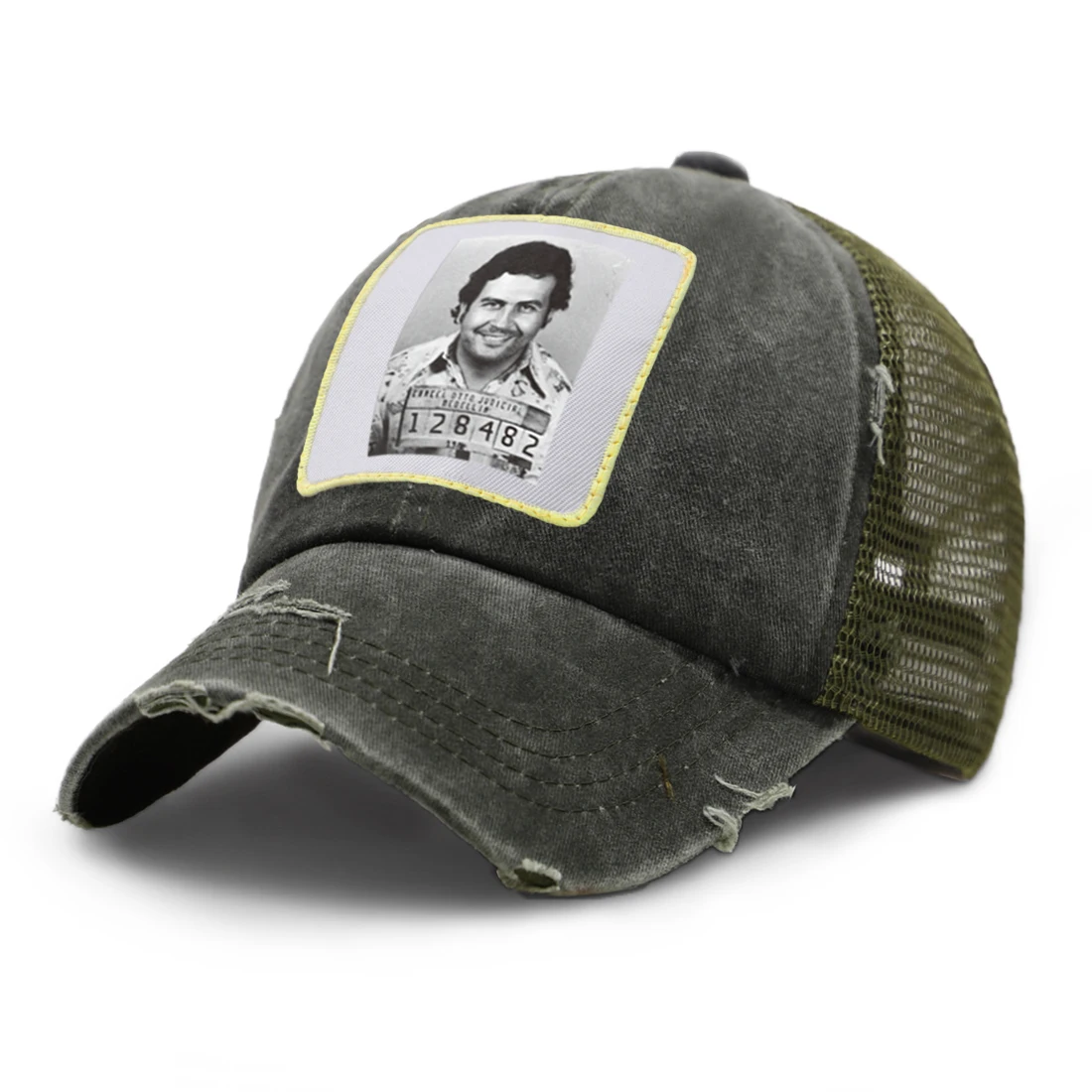 Бейсболка унисекс Спортивная Кепка с сетчатым принтом для Пабло Эскобара