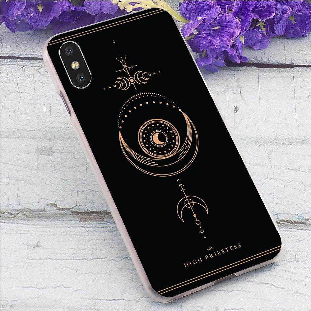 Жесткий чехол для телефона с татуировкой в виде карт Таро iPhone XR Xs Max X 6 6S 8 Plus 7 5S 5 SE 11