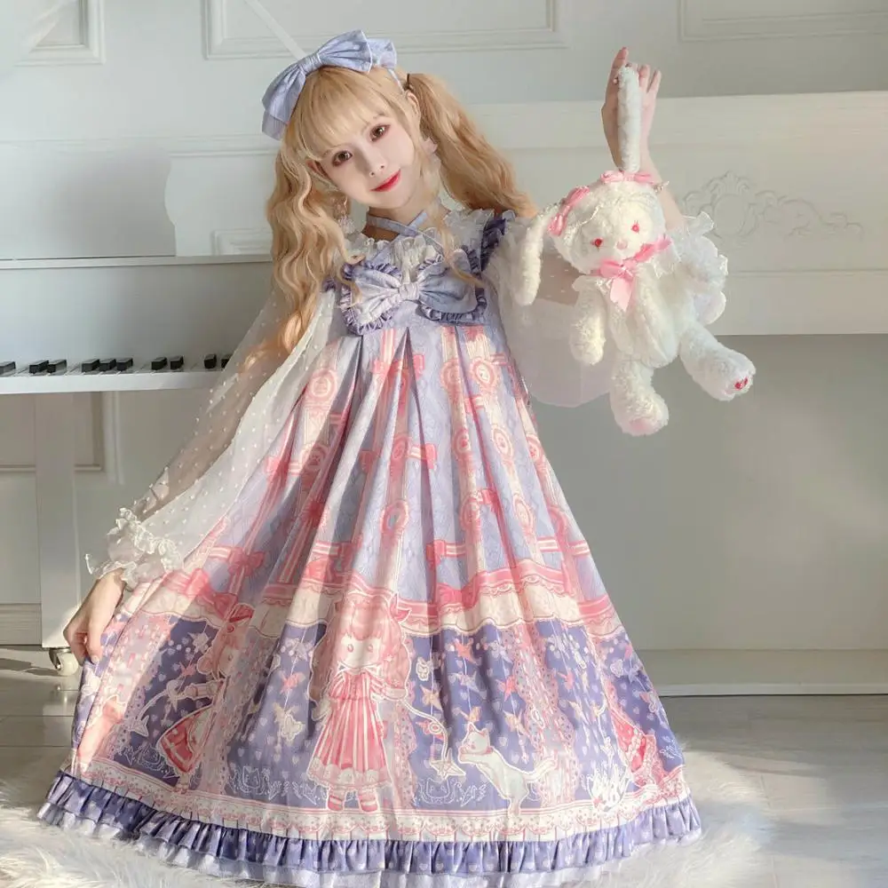 Lolita dress sweet lolita Doll And Paper Crane Jsk dress retro victorian dress kawaii girl gothic lolita