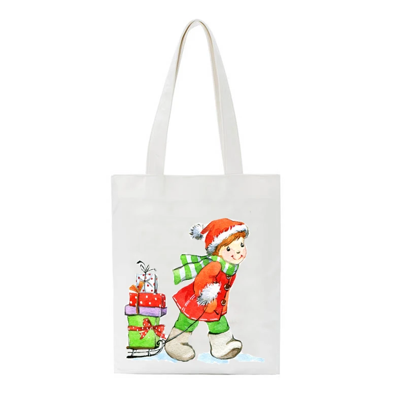 Женская Повседневная Сумка-тоут через плечо милые дамские сумочки с принтом