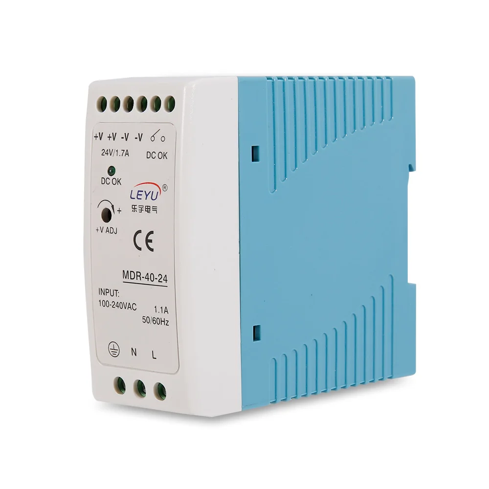 

LED driver 24v ac to dc 40w single output support Din rail switching power supply