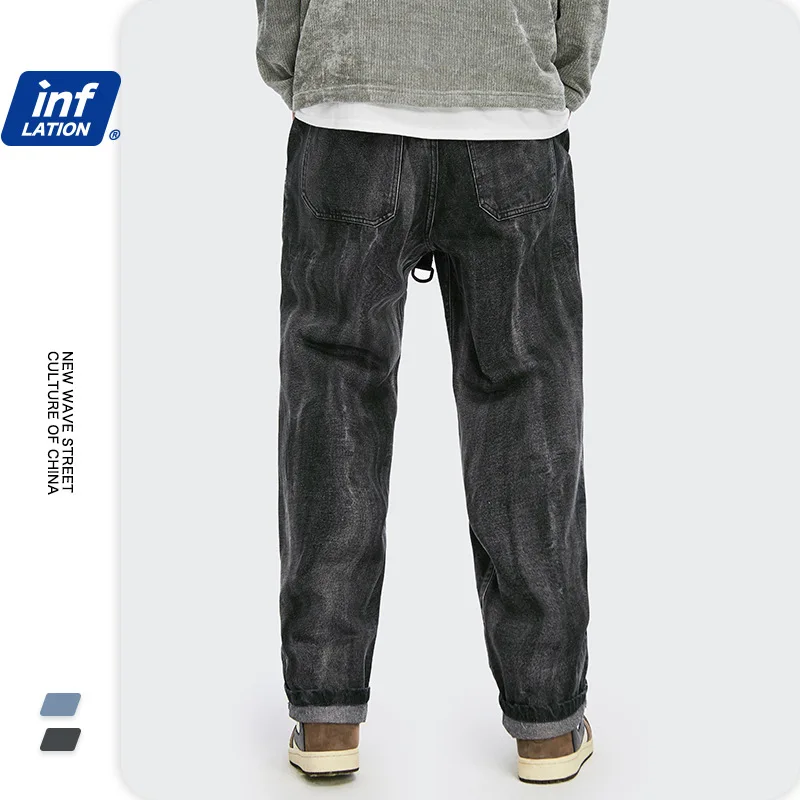 

2021 Spring And Summer Evergreen Loose Straight Casual Jeans For Men