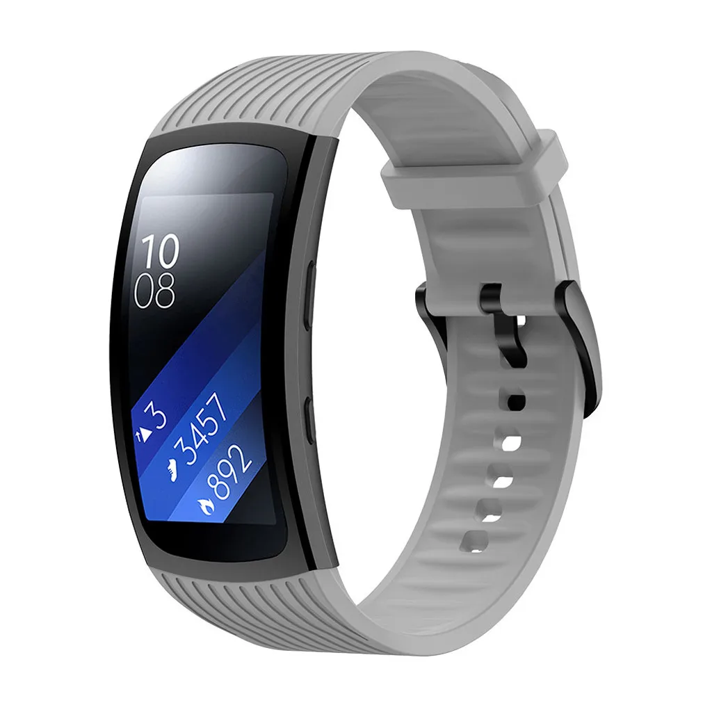 Ouhaobin ремешки для часов samsung gear Fit2 Pro спортивный мягкий силиконовый ремешок мужчин