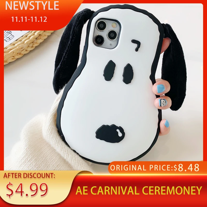 

Silicone Cartoon Phone Case for iPhone 6 7 8 Plus X XR XS 11Pro Cute Phone Case Anti-fall Personality Protection Phone Case