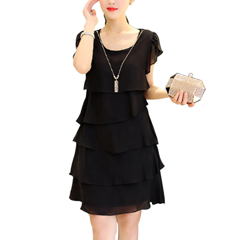 Летнее женское шифоновое платье размера плюс Платья 5XL 2021 женские элегантные