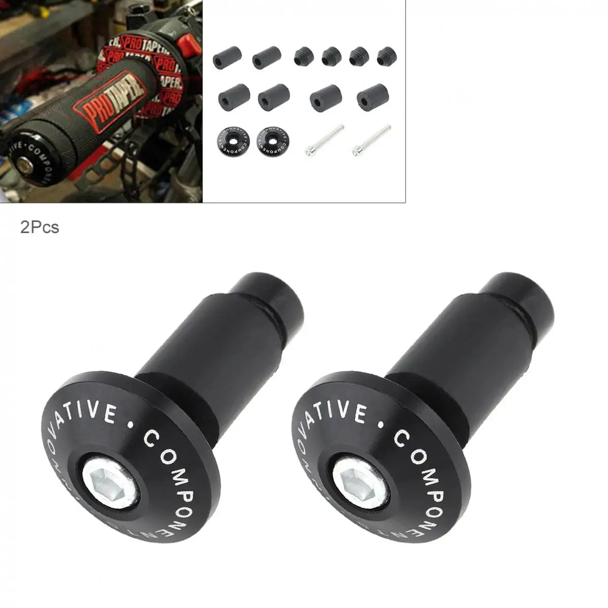 2 шт. рукоятка руля мотоцикла рычаг торцевого наконечника ручка антивибрационная