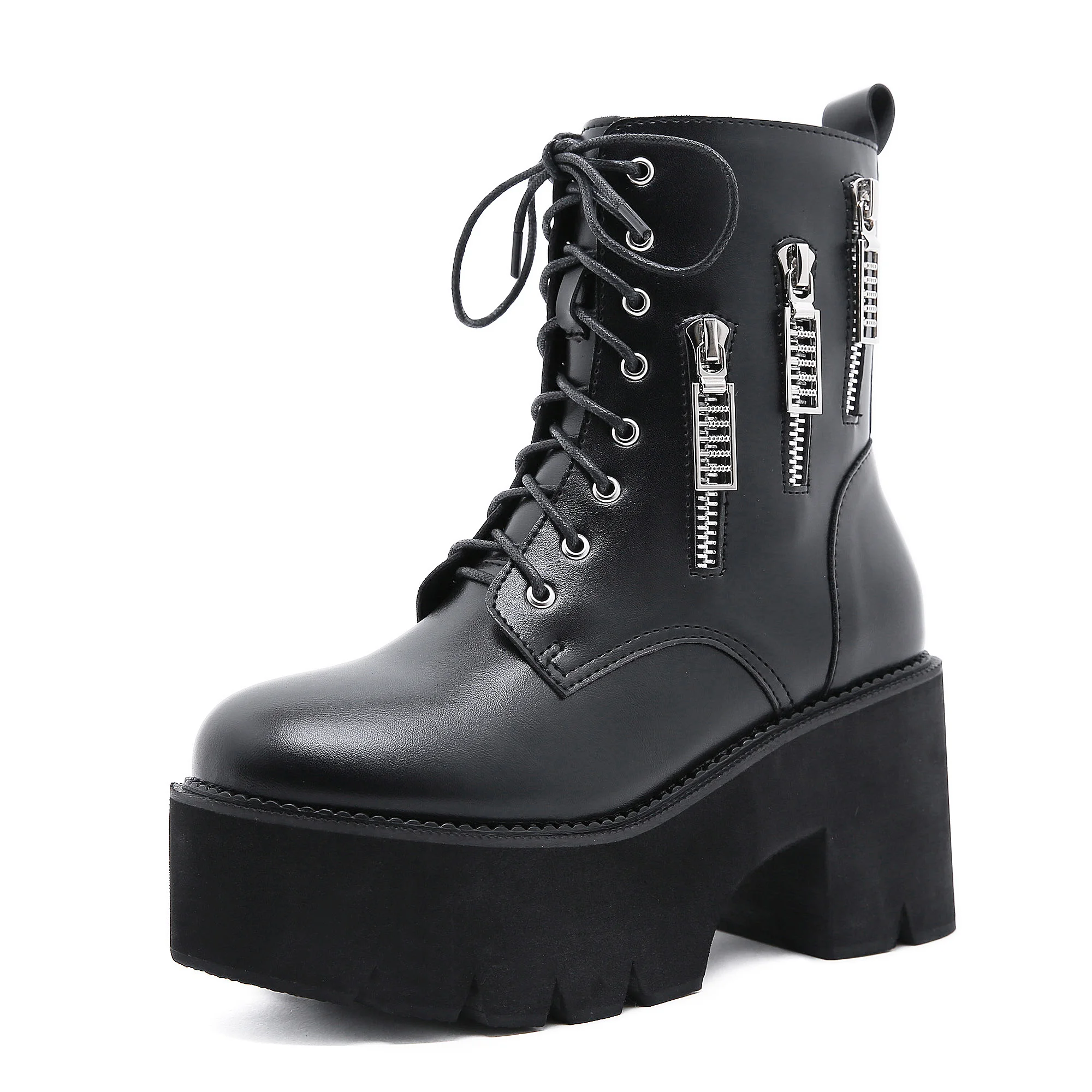 

Женские ботильоны на платформе, ботинки на шнуровке на каблуке, размер 40, 41, 42, 43, qq051, 2021