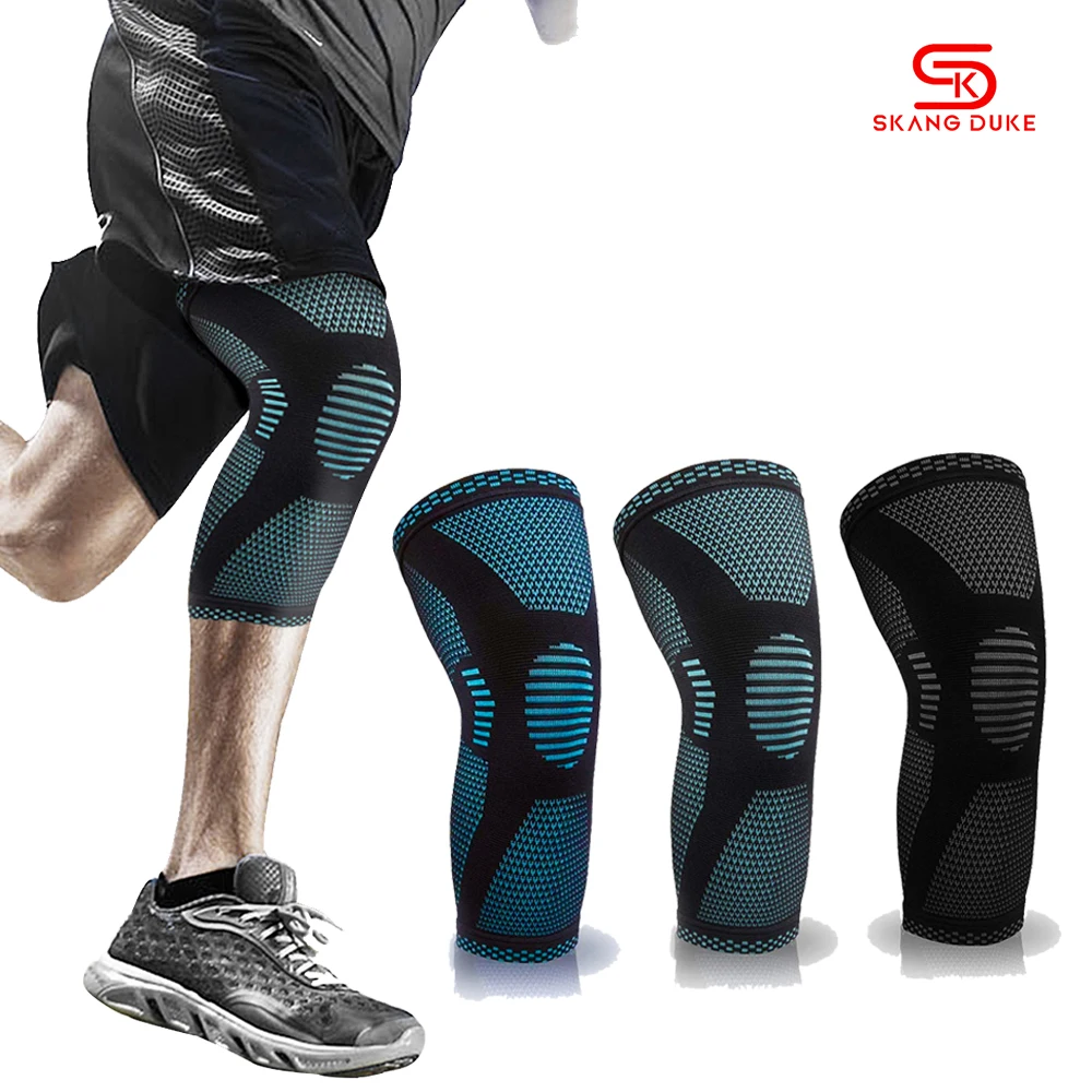 

SkangDuke 1PC Nylon Sports Knee Brace Support Men Women Volleyball Basketball Fitness Gym Bodybuilding Nylon Knee Pads Sleeve