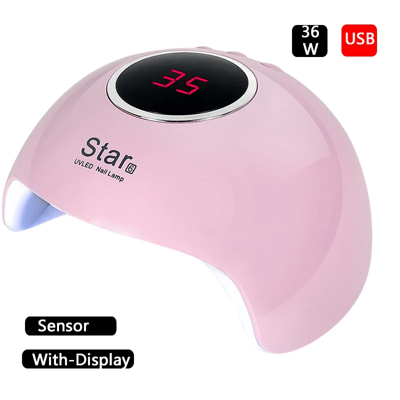 SUN X5 Plus UV LED Lamp Nails Dryer 80W Sensor Lamp Manicure Gel Nail Lamp Drying Lamp For Gel Varnish Professional Nail Dryer - Цвет: 36W USB