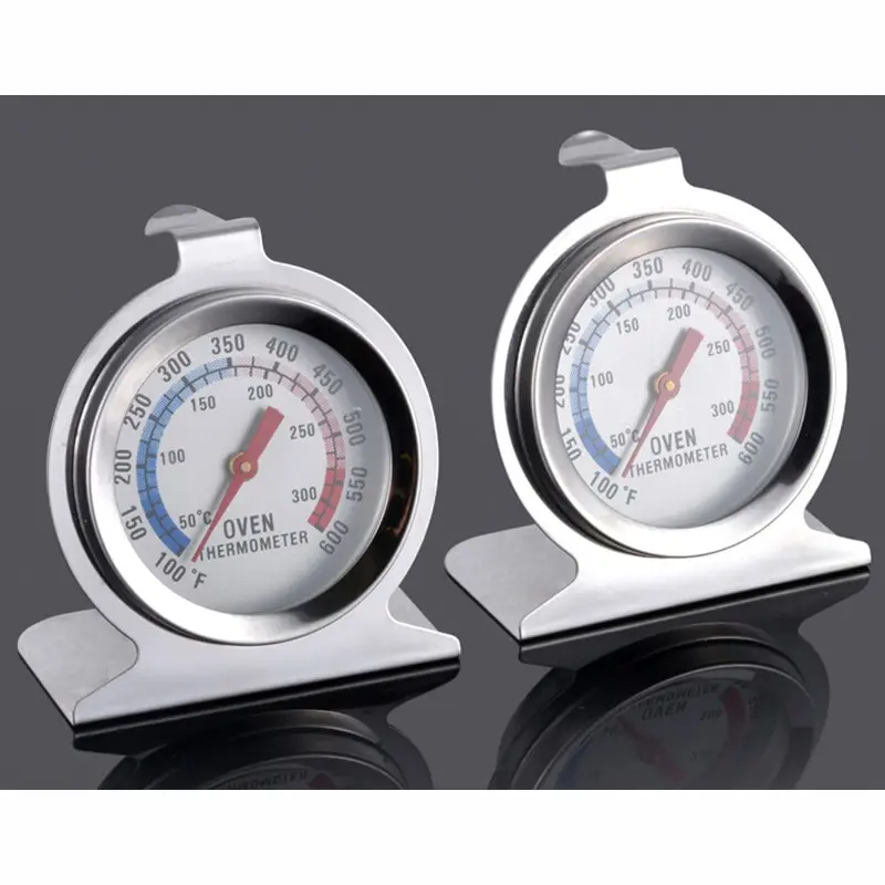 

1PC Household Thermometers Food Meat Temperature Stand Up Dial Stainless Steel Oven Thermometer
