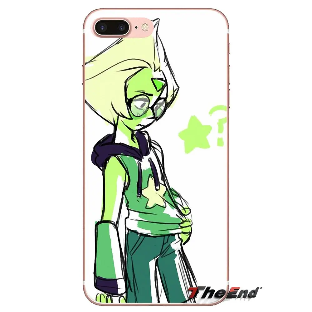 Transparent TPU Shell Cases Steven Universe Peridot Pattern For Xiaomi Redmi 4A S2 Note 3 3S 4 4X 5 Plus 6 7 6A Pro Pocophone F1 |
