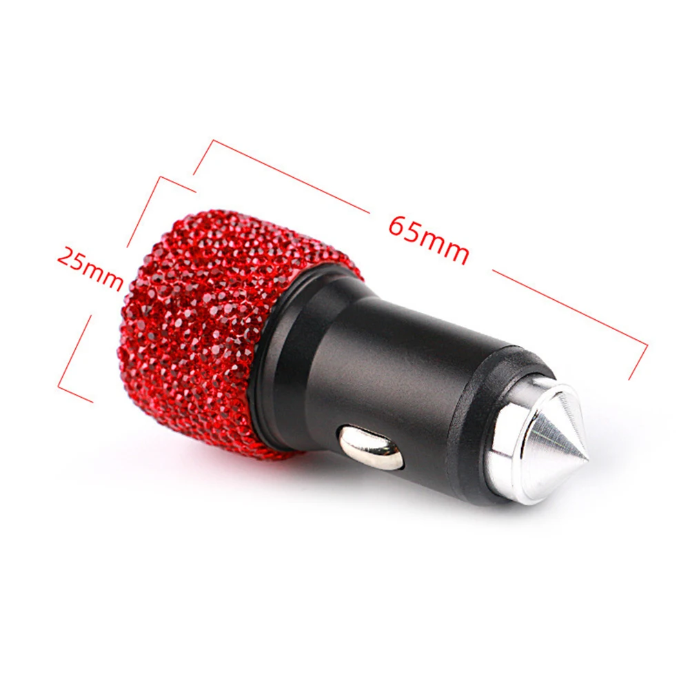 Автомобильное зарядное устройство Bling 5 В 2 1 А двухпортовый Автомобильный