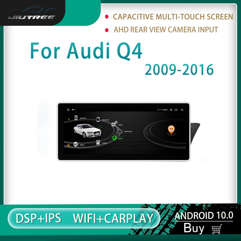 

Автомагнитола 2 Din для Audi A4 2009-2016 правое колесо Android Авторадио мультимедийный видеоплеер с сенсорным экраном GPS навигация Ste