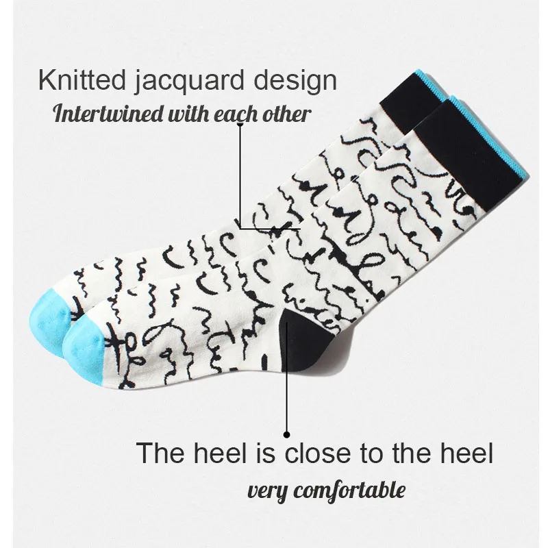 Женские и мужские милые Мультяшные носки забавные граффити кавайные женские