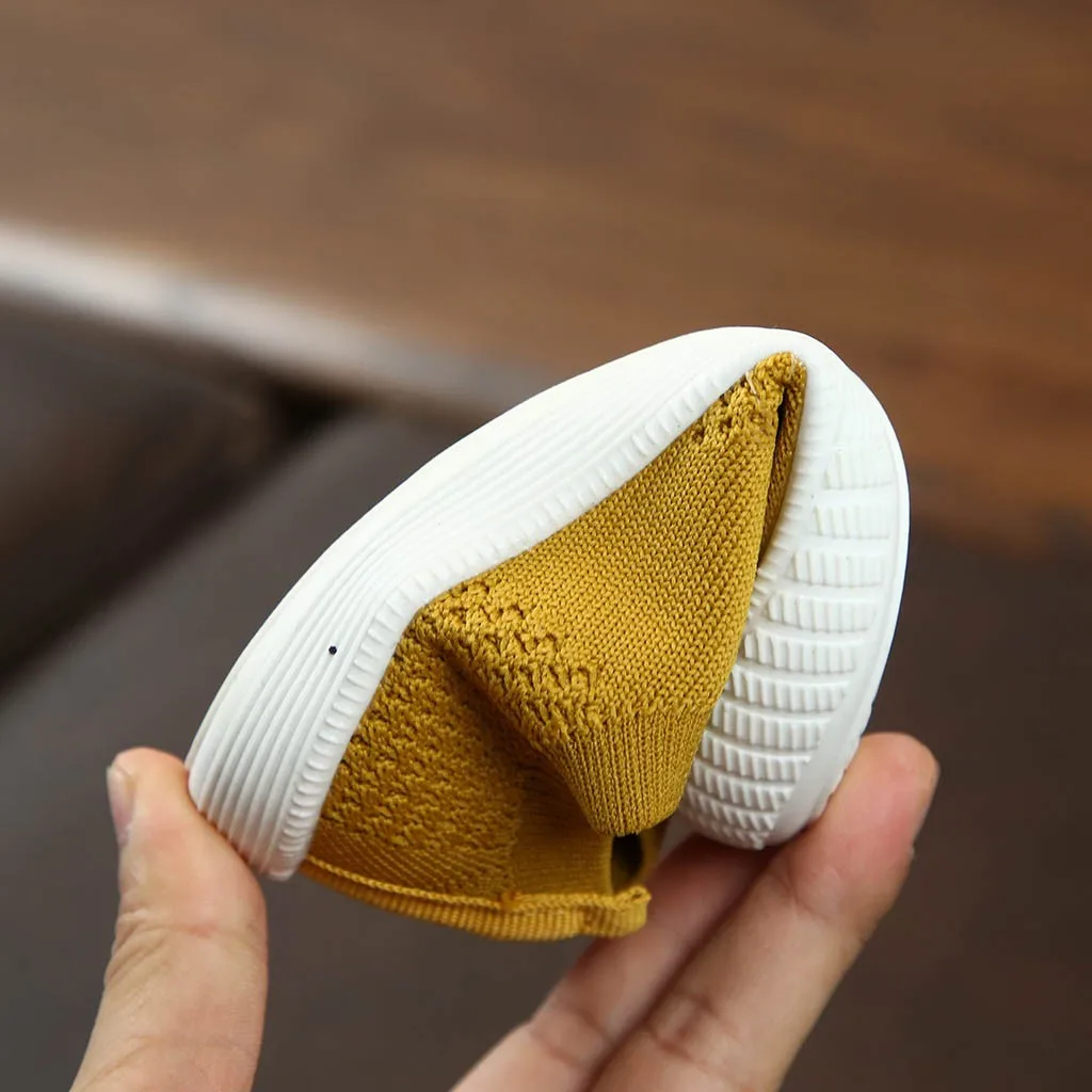 Детские кроссовки без шнуровки дышащие сетчатые для мальчиков и девочек