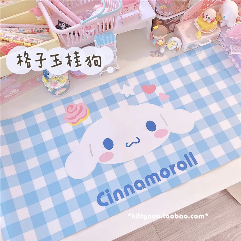 

1 шт. симпатичный коврик для мыши Kuromi Melody, геймерский водонепроницаемый замшевый Настольный коврик, компьютерный коврик для мыши, клавиатур...