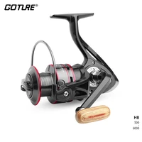goture spinning fishing reel 5 21 cnc alloy line spool 12bb max drag 8kg for saltwater fishing wheel accessories 500 7000series