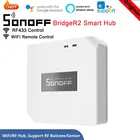 Sonoff радиочастотный мост 433 МГц, Радиочастотный пульт дистанционного управления для беспроводного Wi-Fi, дистанционное управление для умного дома через приложение Ewelink, работает с Alexa Google Home