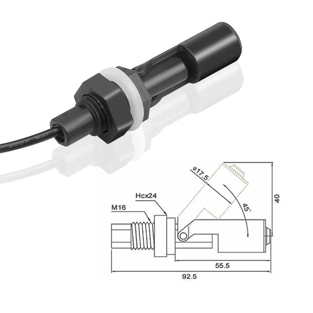 Горизонтальный Поплавковый сенсорный переключатель для бассейна с боковым