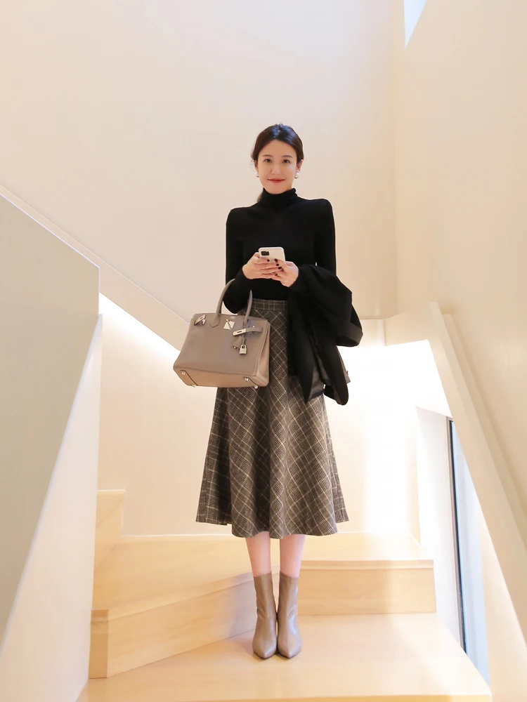 

Warm and intelligent grain wool half skirt over expectations