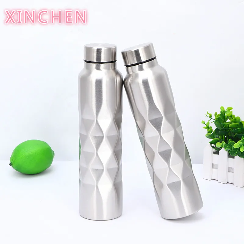

1000ml Single-wall Stainless Steel Water Bottle (NOT Thermos) Gym Sport Bottles Portable Large-capacity sports bottle