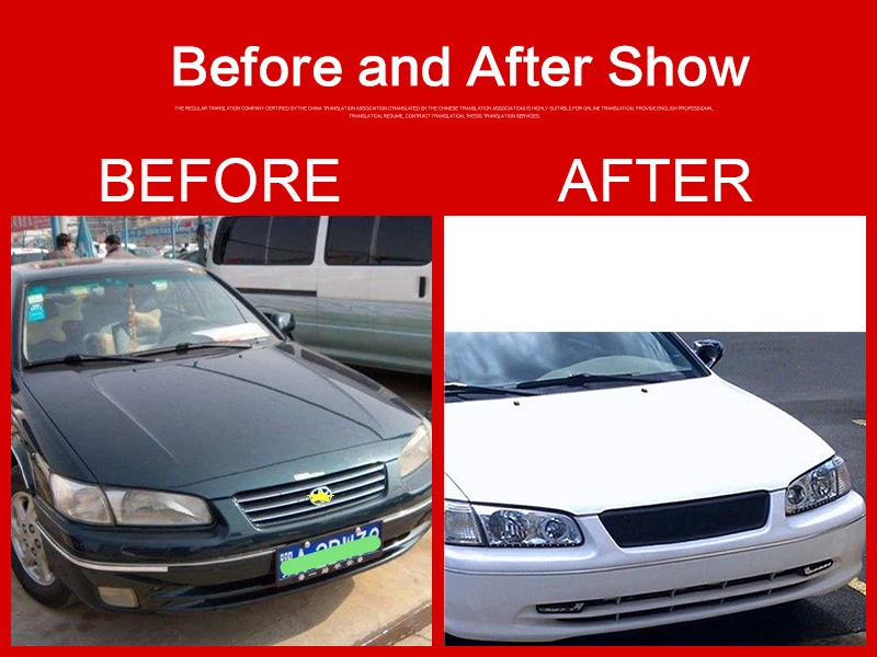 

Use For Toyota Camry 2.2 2000 2001 Year Carbon Fibre Refitt Front Center Racing Grille Cover Accessorie Body Kit Zonsuve