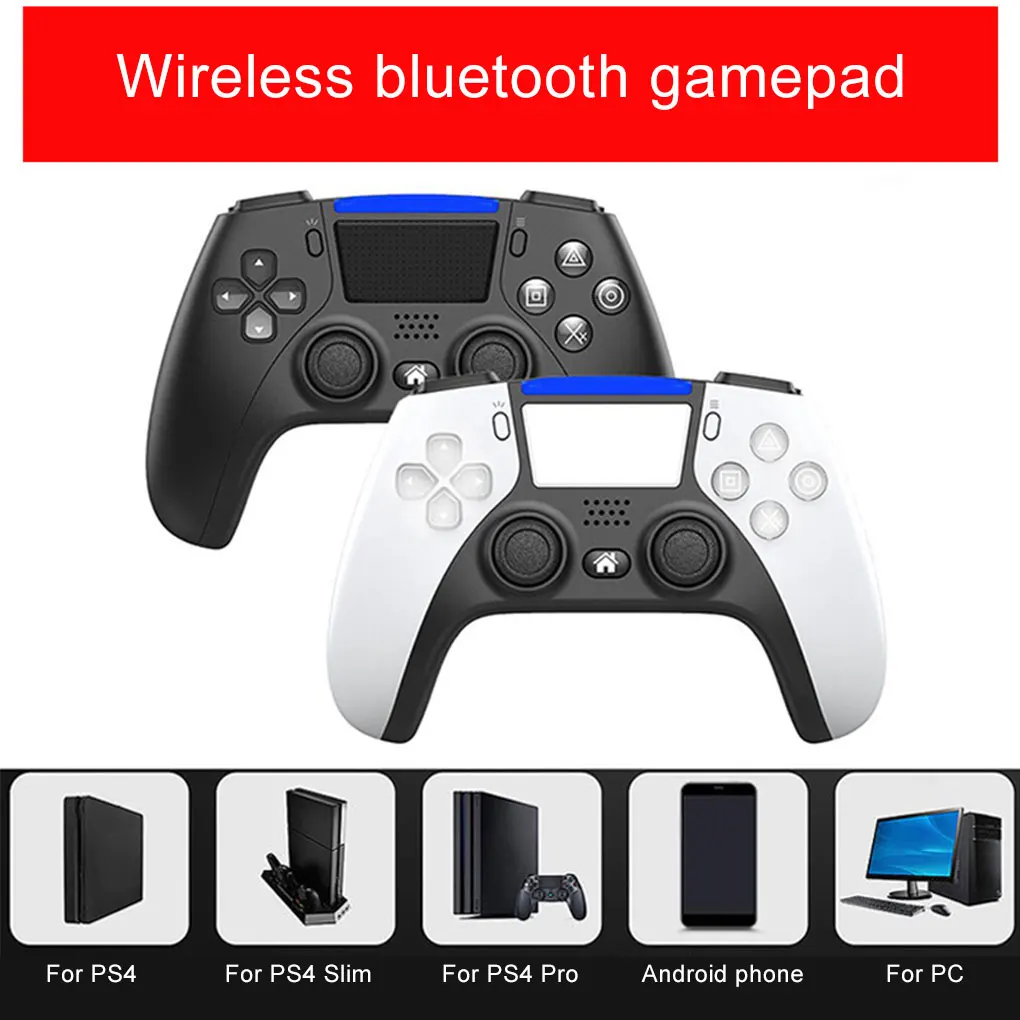 

Беспроводной Перезаряжаемый геймпад с Bluetooth, Вибрационный игровой контроллер с Built-in динамиком для PS4
