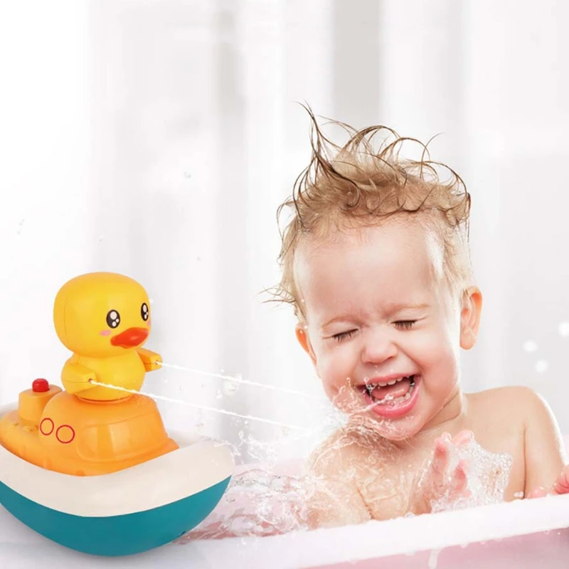 

Children Electric Cute Water Spray Duck Baby Bath Toy Kids Swimming Bathing Shower Fountain Duck Infant Birthday Gift