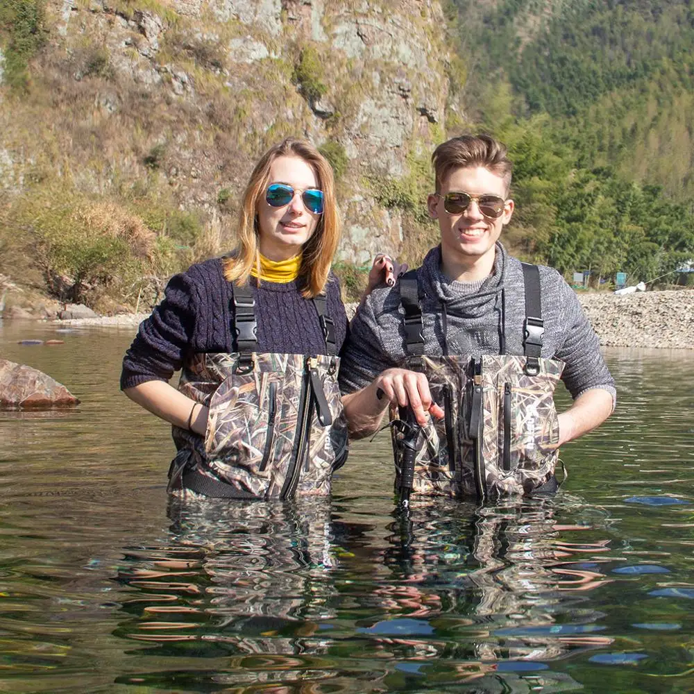 Мужские дышащие и водонепроницаемые рыболовные сапоги для ловли нахлыстом груди