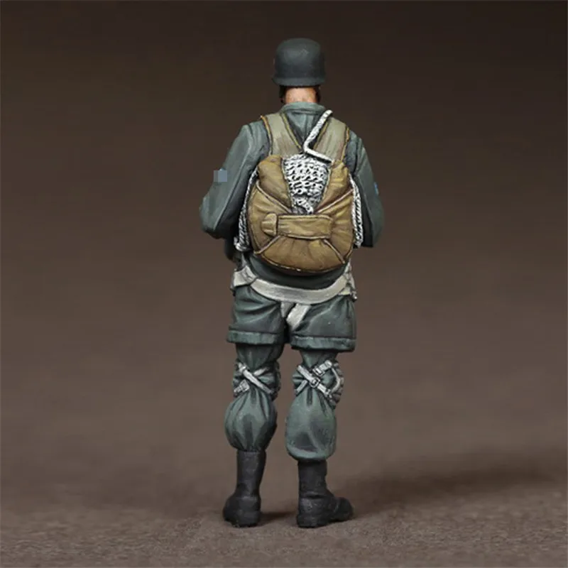 Фигурка из смолы масштаб 1/35 модельный набор парашютный солдат готовый к снятию